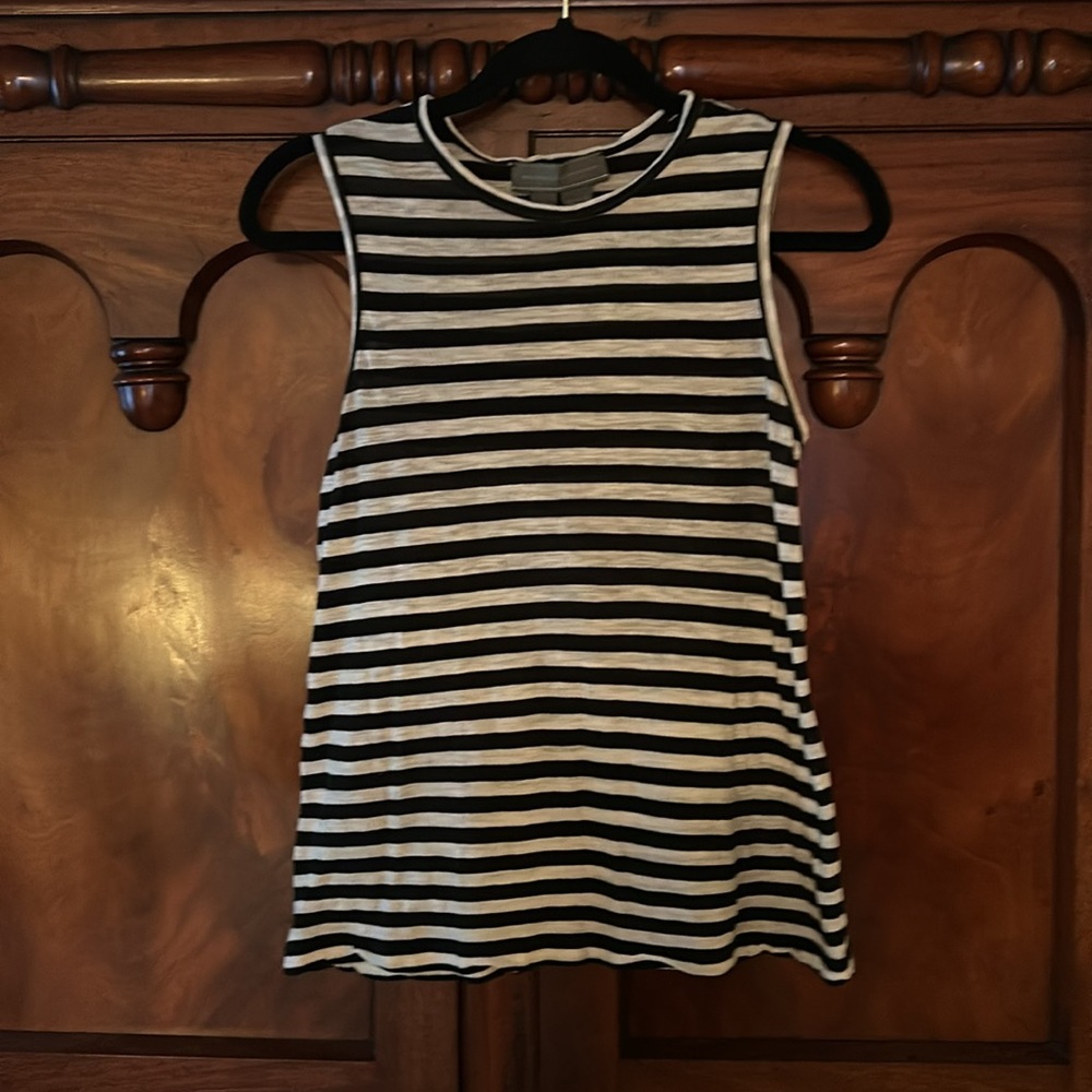 Proemza Schouler black and cream 100% cotton tank size small